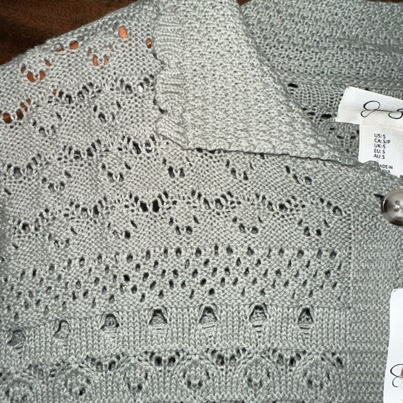 Jessica Simpson Light Gray Knit Cardigan - Picture 7 of 12
